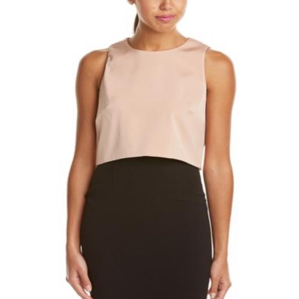 Nicole Miller pink crop top size large